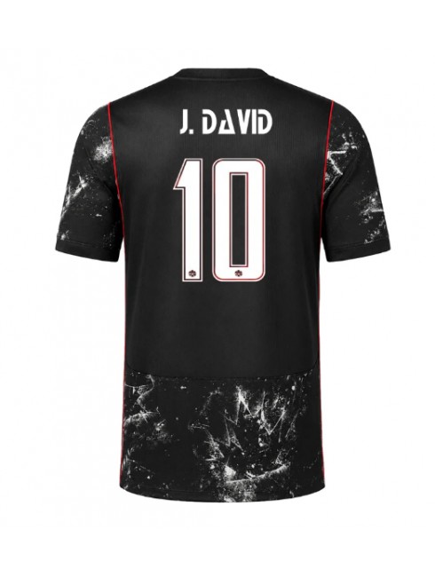 Muži Futbalové oblečenie Kanada Jonathan David #10 MS 2026 Krátky Rukáv - Preč Muži Futbalové oblečenie Kanada Jonathan David #10 MS 2026 Krátky Rukáv - Preč